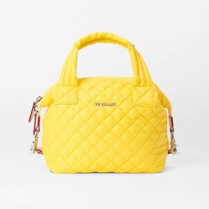 MZ Wallace Yellow Quilted Small Deluxe Sutton Women's Crossbody Bag